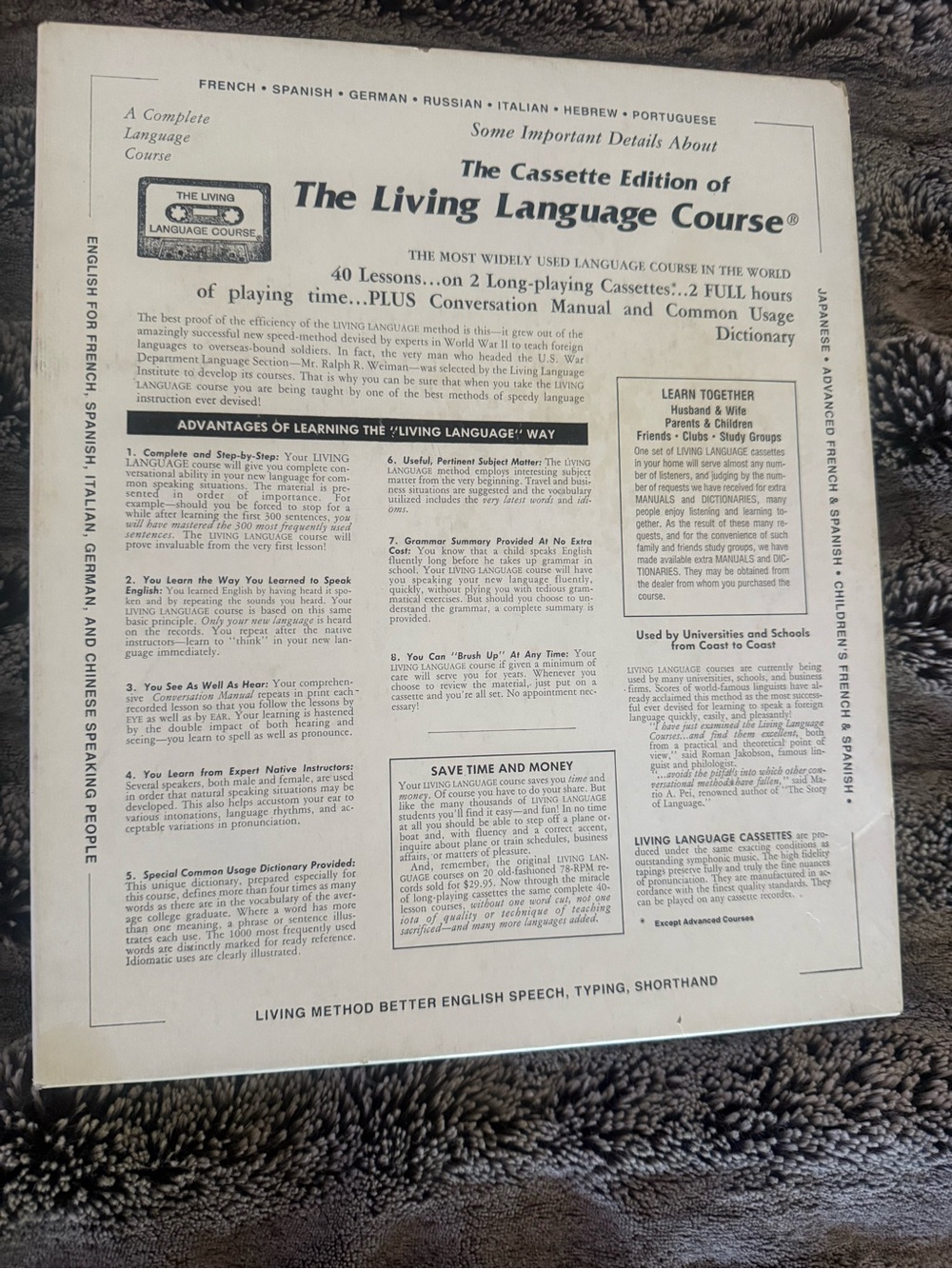 Cassette Edition Language Course - Blue/Tan - Picture 3 of 12